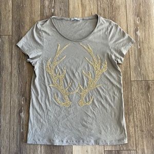 J Crew Deer Antler Cute Shirt